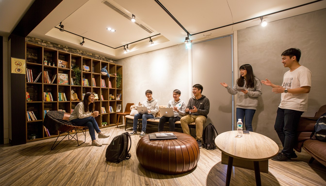 葉綠宿・一中漫走 EASYLAZY INN 一中館 交誼書房