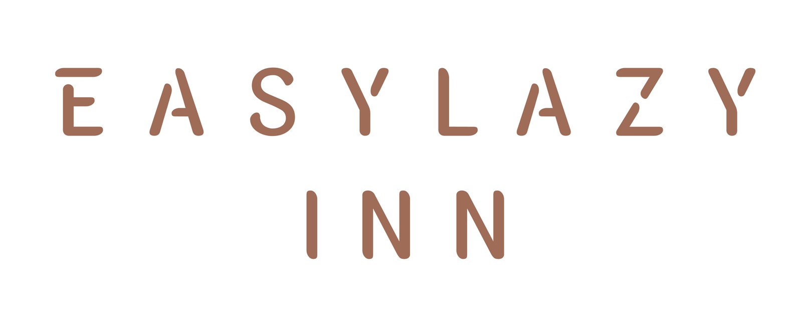 葉綠宿・一中漫走 EASYLAZY INN 一中館 Logo 排列